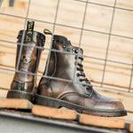 MEN'S SKULL RETRO DESIGN LACE UP BOOTS 36859763YL