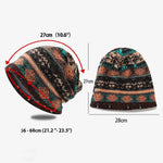 ETHNIC STYLE WARM WINDPROOF EARMUFFS BEANIE HAT 29744325S