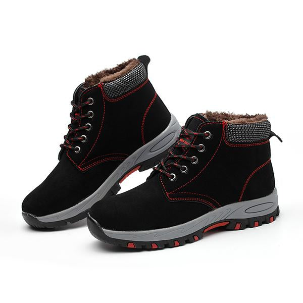 MEN'S PLUSH WEAR-RESISTANT AND NON-SLIP WORK BOOTS 21110732S