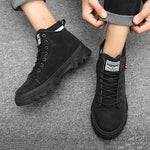 MEN'S STYLISH HIGH TOP THICK SOLE WORK STYLE SHOES 52378074S