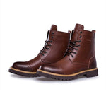 MEN'S FASHION CASUAL OUTDOOR LACE-UP ANKLE BOOTS 72686442S