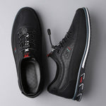 MEN'S CASUAL CONTRAST COLOR EMBROIDERY CASUAL SHOES 26654633S