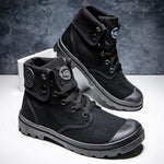 MEN'S BREATHABLE CANVAS HIGH TOP MARTIN BOOTS 22140188S