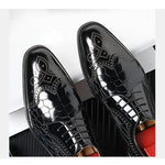 MEN'S RETRO LEATHER WEDDING SHOES 82956962YL