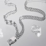 MEN'S TITANIUM STEEL VERSATILE NECKLACE 36957037YL