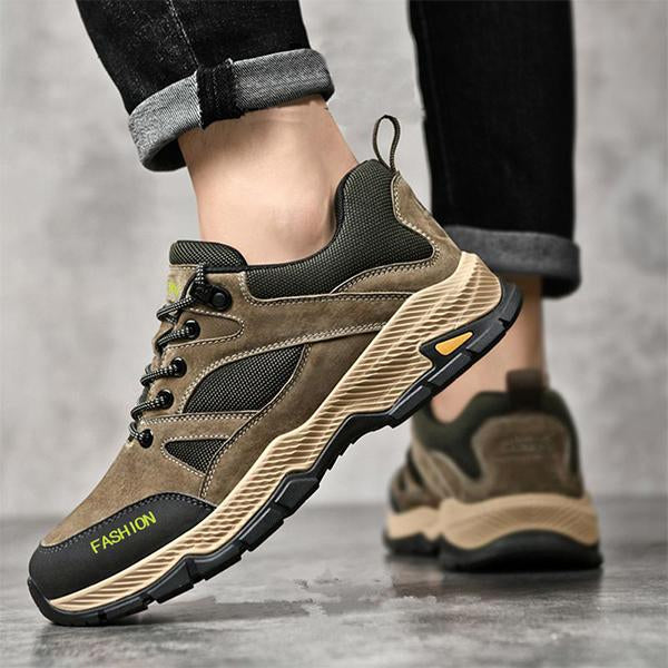 MEN'S NON-SLIP THICK-SOLED BREATHABLE HIKING SHOES 22507533S