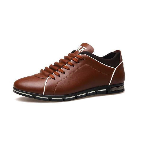 MEN'S RETRO CASUAL LACE UP LEATHER SHOES 67977352YL