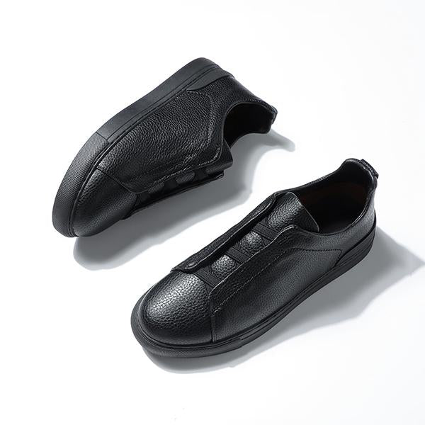 MEN'S BLACK CASUAL SLIP-ON SHOES 16284065S