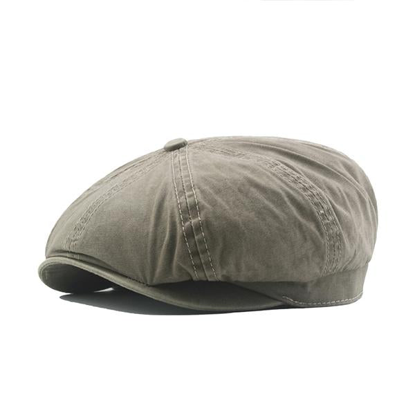 MEN'S RETRO WASHED COTTON OCTAGONAL HAT 17266246S