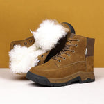 MEN'S FUR INTEGRATED WARM ANTI-SLIP OUTDOOR SNOW BOOTS 42215567S