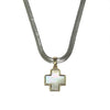 FASHION CROSS MOTHER-OF-PEARL PENDANT NECKLACE 15291178S