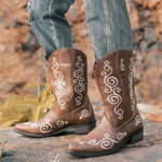 MEN'S CHUNKY HEEL MID-CALF COWBOY BOOTS 15977415YL