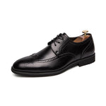 MEN'S BUSINESS ELEGANT CARVED LACE-UP DRESS SHOES 14193615S