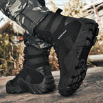 MEN'S THICK SOLE LACE-UP OUTDOOR BOOTS 32892551S