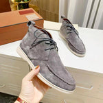 MEN'S CASUAL SUEDE LACE-UP FLAT DESERT BOOTS 98889178S