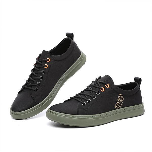 MEN'S CASUAL LOW TOP LACE-UP CANVAS SHOES 15963645S