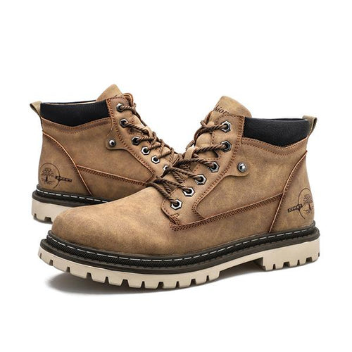 MEN'S RETRO LACE UP WORKWEAR BOOTS 38123088YL