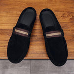 MEN’S SLIPPERS SLIP-ON LOAFERS CASUAL HALF LOAFERS SHOES 92879781YL