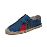 MEN'S LINEN HANDMADE STRAW CASUAL CANVAS SHOES 61344969S