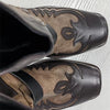 MEN'S EMBROIDERY DESIGN RETRO LEATHER BOOTS 58186144YL