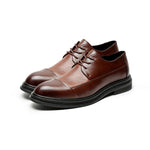 MEN'S RETRO LACE-UP CASUAL WEDDING SHOES 88070022S