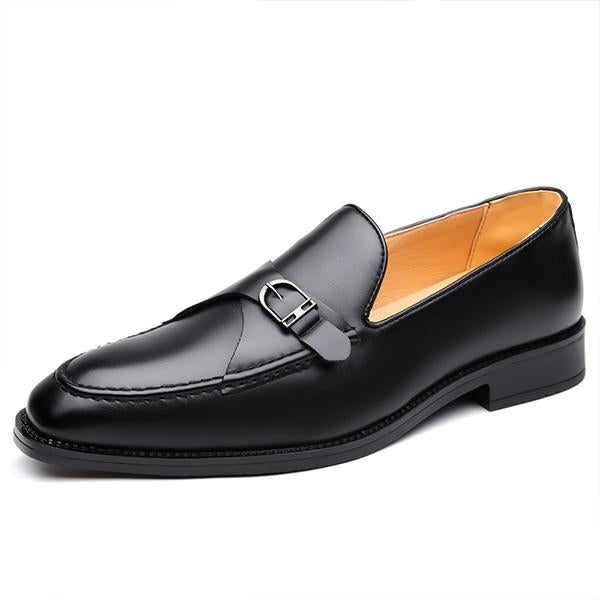 MEN'S BUSINESS RUBBER-SOLED CASUAL SLIP-ON LOAFERS 75953043S