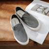 MEN'S DISTRESSED SLIP-ON WASHED CANVAS DECK SHOES 00108473S