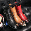 MEN'S STYLISH RIVET POINTED TOE CASUAL RETRO ANKLE BOOTS 38395405S