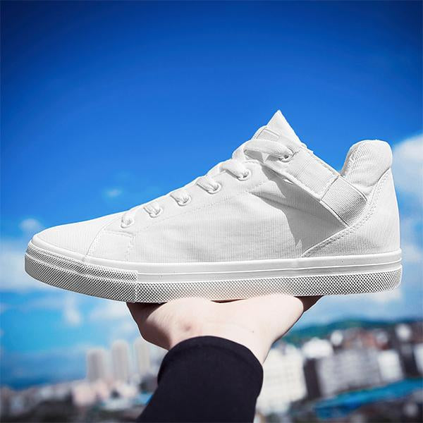 MEN'S STYLISH CASUAL LACE-UP CANVAS SHOES 68781189S