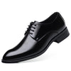 MEN'S BUSINESS LACE-UP POINTED TOE DRESS SHOES 84355340S