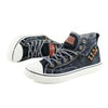 MEN'S CASUAL WASHED DENIM HIGH-TOP CANVAS SHOES 72208681S