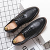 MEN'S RETRO LACE UP FORMAL LEATHER WEDDING SHOES 51580637YL