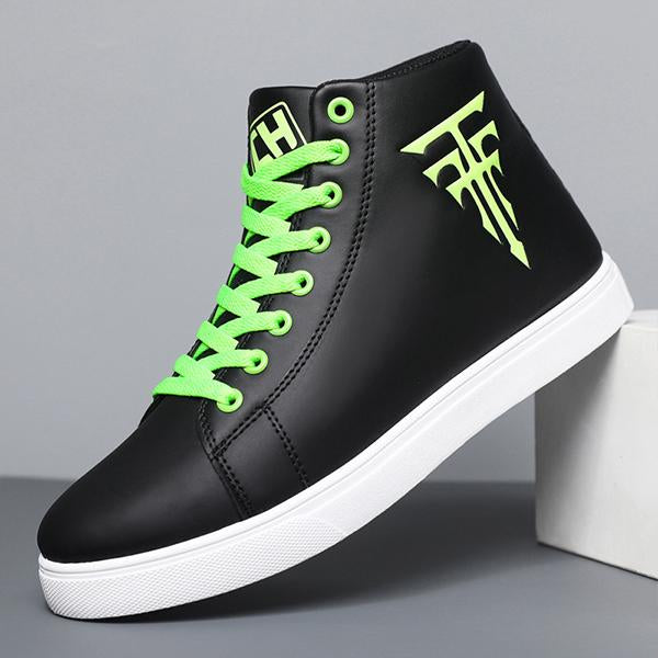 MEN'S CASUAL LACE-UP HIGH-TOP SNEAKERS 01118104S