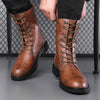 MEN'S RETRO WIDE-LAST NON-SLIP RUBBER-SOLED LACE-UP BOOTS 88083175S