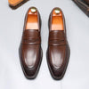 MEN’S CASUAL BUSINESS TEXTURED LEATHER DRESS SHOES 07877045S