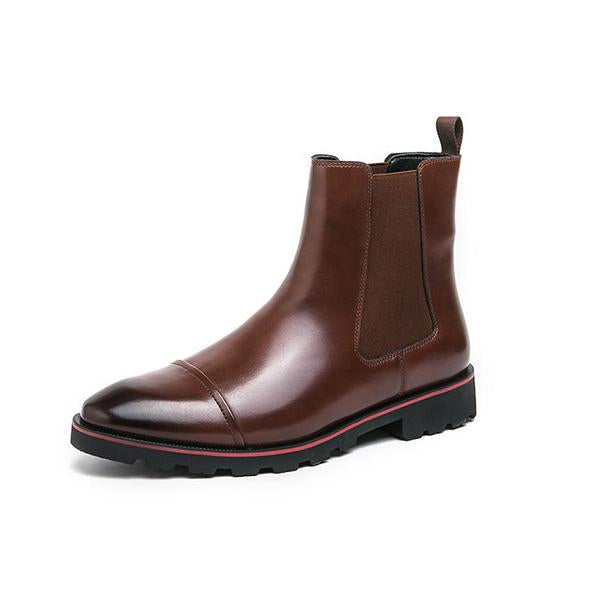 MEN'S CLASSIC ELEGANT CHELSEA LEATHER BOOTS 45359478YL