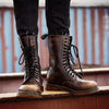 MEN'S RETRO LACE UP BIKER BOOTS 49846464YL