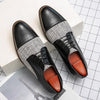 MEN'S CASUAL FASHION STITCHED BROGUE LEATHER SHOES 39700643S