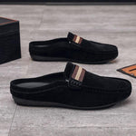 MEN’S SLIPPERS SLIP-ON LOAFERS CASUAL HALF LOAFERS SHOES 92879781YL