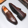 MEN’S CASUAL BUSINESS TEXTURED LEATHER DRESS SHOES 07877045S