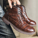 MEN'S RETRO CASUAL LACE UP BOOTS 61149458YL