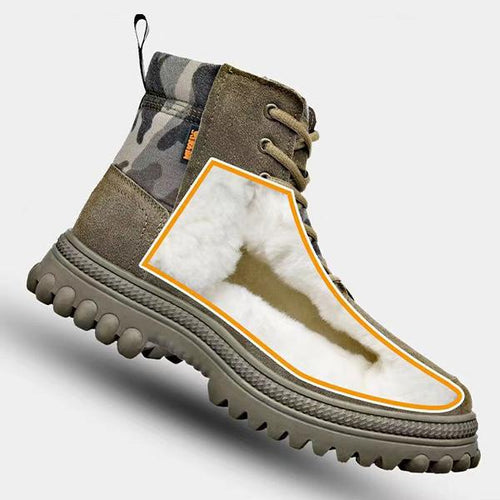 MEN'S HIGH TOP THICK LACE UP SNOW BOOTS 05570276YL