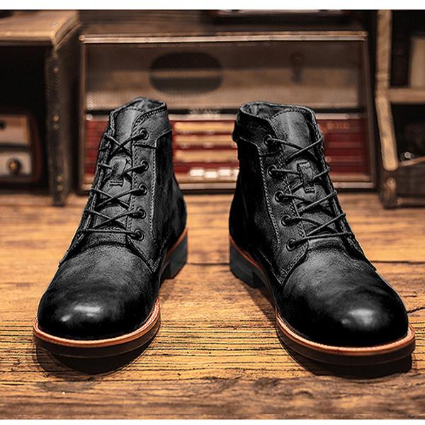 MEN'S RETRO CASUAL LACE-UP BOOTS 20802184YL