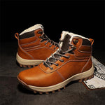 MEN'S COLD RESISTANT AND WARM LACE UP SNOW BOOTS 76422412YL