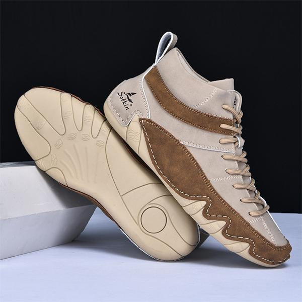 MEN'S RETRO LACE UP SAILING CASUAL SHOES 26135511YL