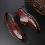 MEN'S BROGUE LACE-UP CASUAL DRESS SHOES 36983348S