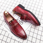 MEN'S STYLISH STONE PATTERN ELEGANT DRESS SHOES 98464768S