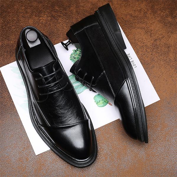 MEN'S RETRO LACE-UP CASUAL WEDDING SHOES 88070022S