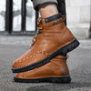 MEN'S CASUAL LACE-UP THICK SOLE WORK BOOTS 48635193S