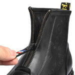 MEN'S THICK SOLED RETRO BOOTS WITH FRONT ZIPPER 69211001YL